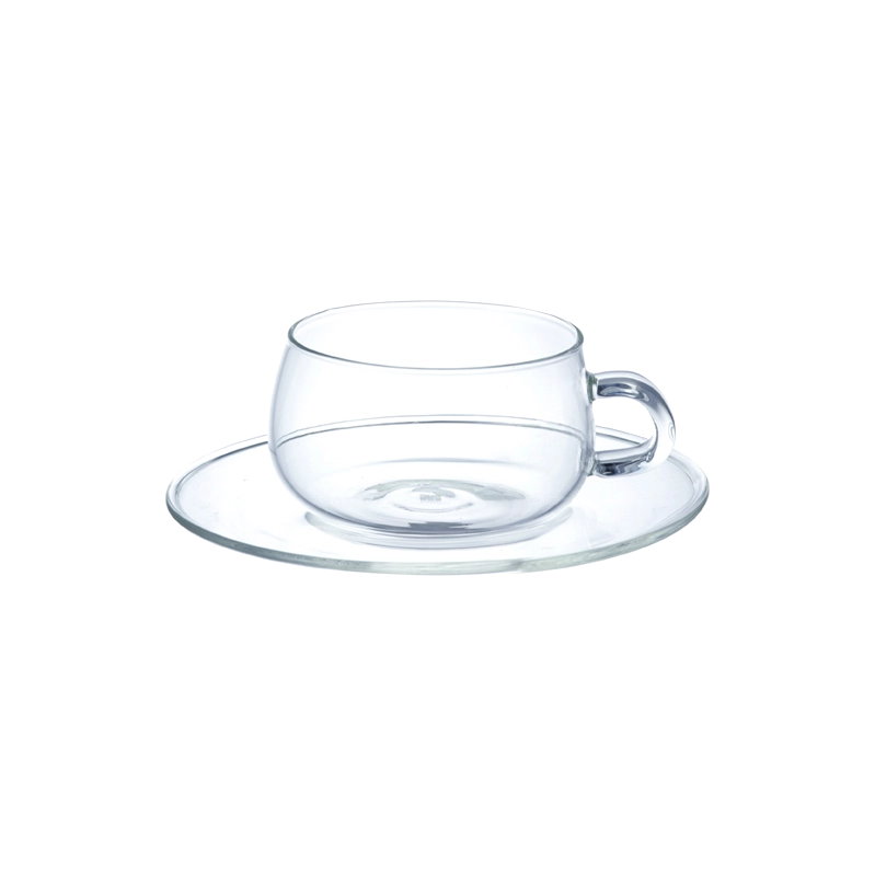 Kinto UNITEA Cup and Saucer Glass, 230 ml