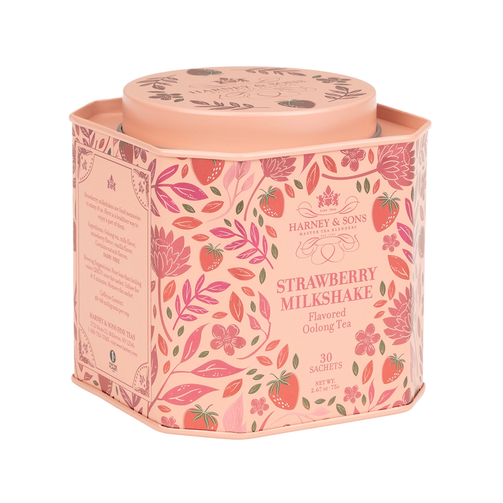 Strawberry Milkshake, Tin of 30 Sachets