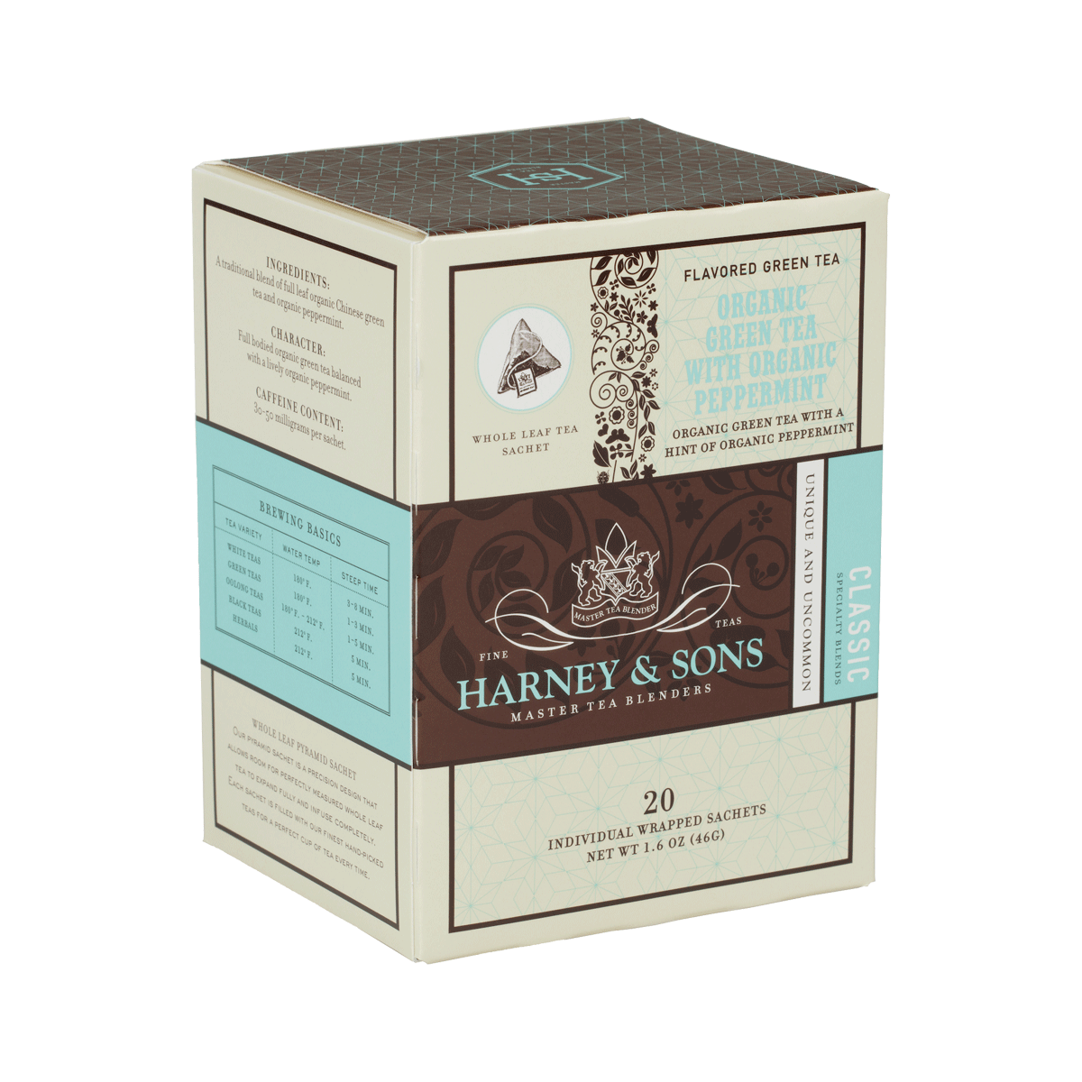Organic Green Tea with Organic Peppermint - Harney & Sons Teas, European Distribution Center